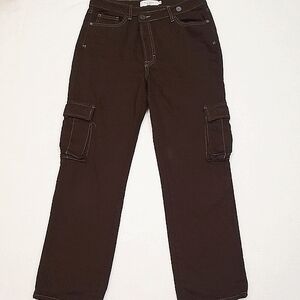 HIDDEN Jeans Brown Crossover Cargo Pants